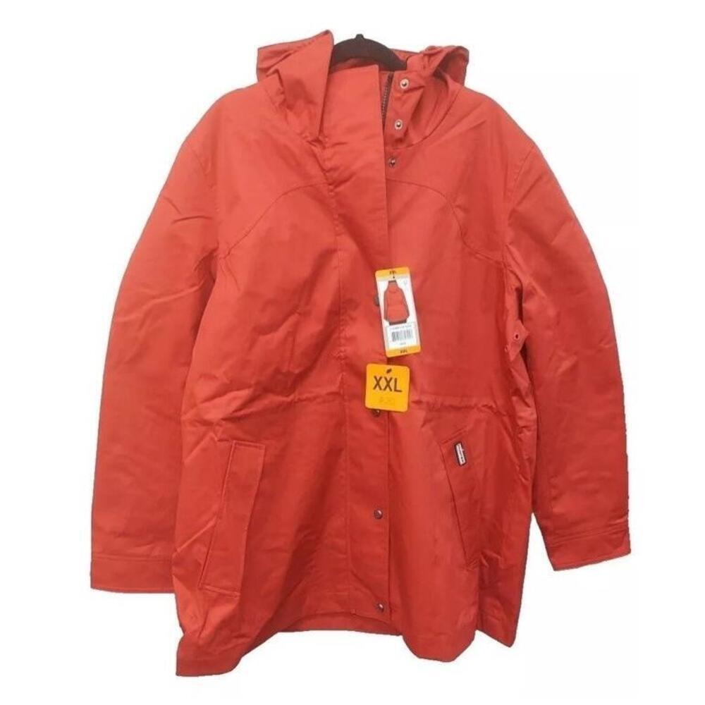 Hunter ladies' water-resistant cotton smock jacket XXL Red AA9